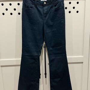 Zenana Outfitters Dark Blue Wide Leg Jeans
